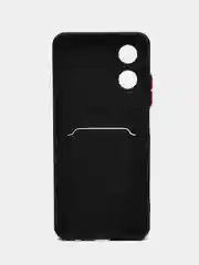 Черный чехол для Oppo A17 / A17K, Оппо А17 / 17К, силиконовый
