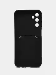 Черный силиконовый чехол для Samsung Galaxy A24 (Самсунг Галакси А24) матовый