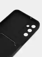 Черный силиконовый чехол для Samsung Galaxy A24 (Самсунг Галакси А24) матовый