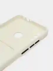 Белый силиконовый чехол для Xiaomi Redmi Note 7 (Сяоми Нот 7), с карманом для карт