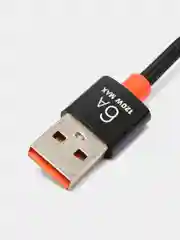 Черный кабель удлинитель usb type-a 6А AM/AF
