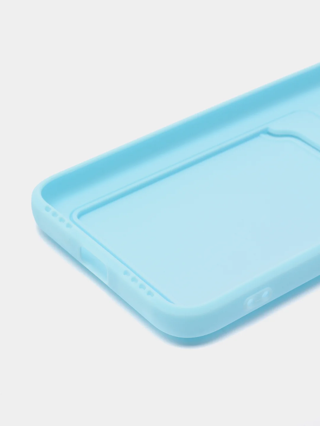 Ледяной силиконовый чехол для Xiaomi Redmi Note 7 (Сяоми Нот 7), с карманом для карт