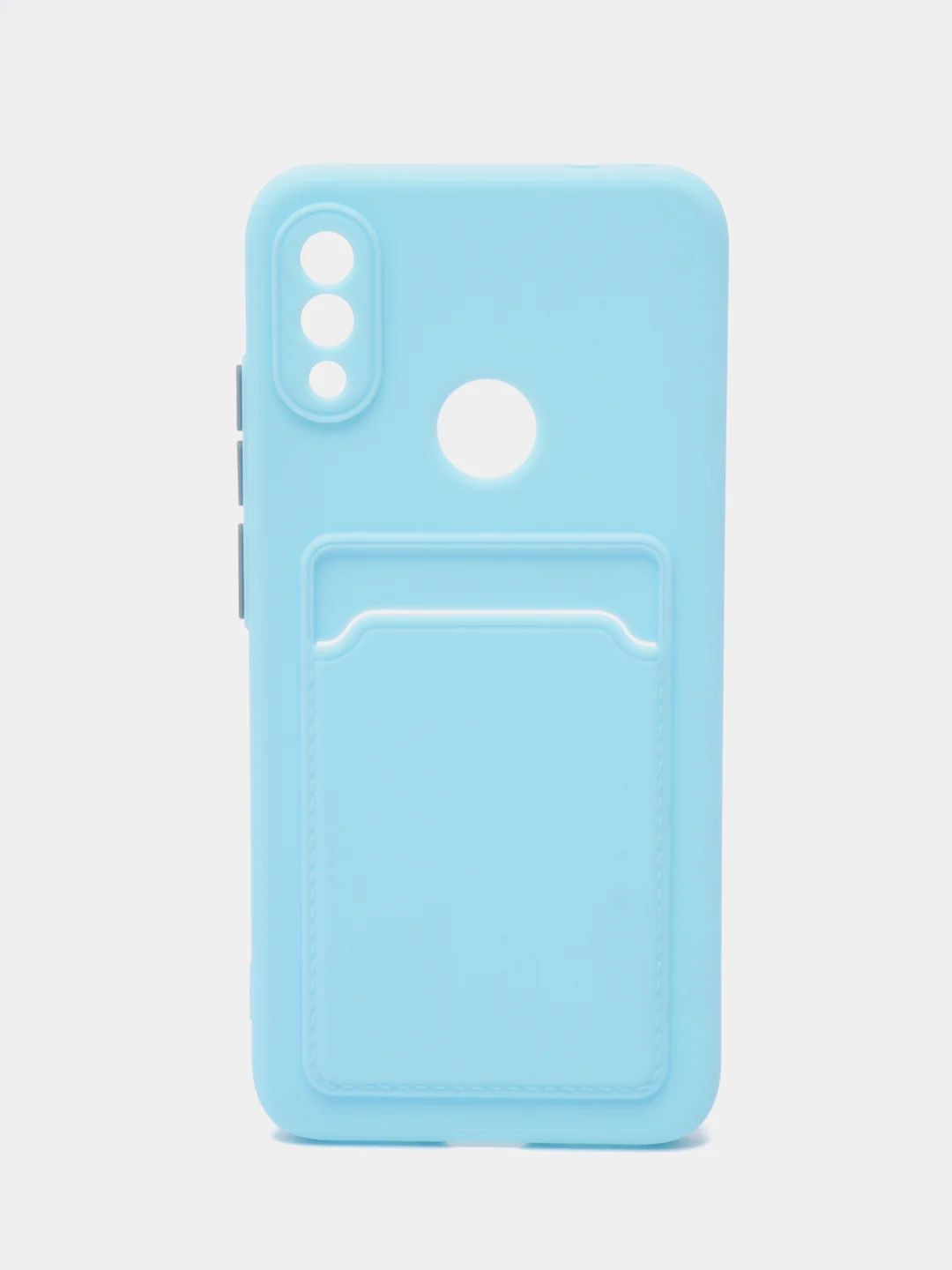 Ледяной силиконовый чехол для Xiaomi Redmi Note 7 (Сяоми Нот 7), с карманом для карт