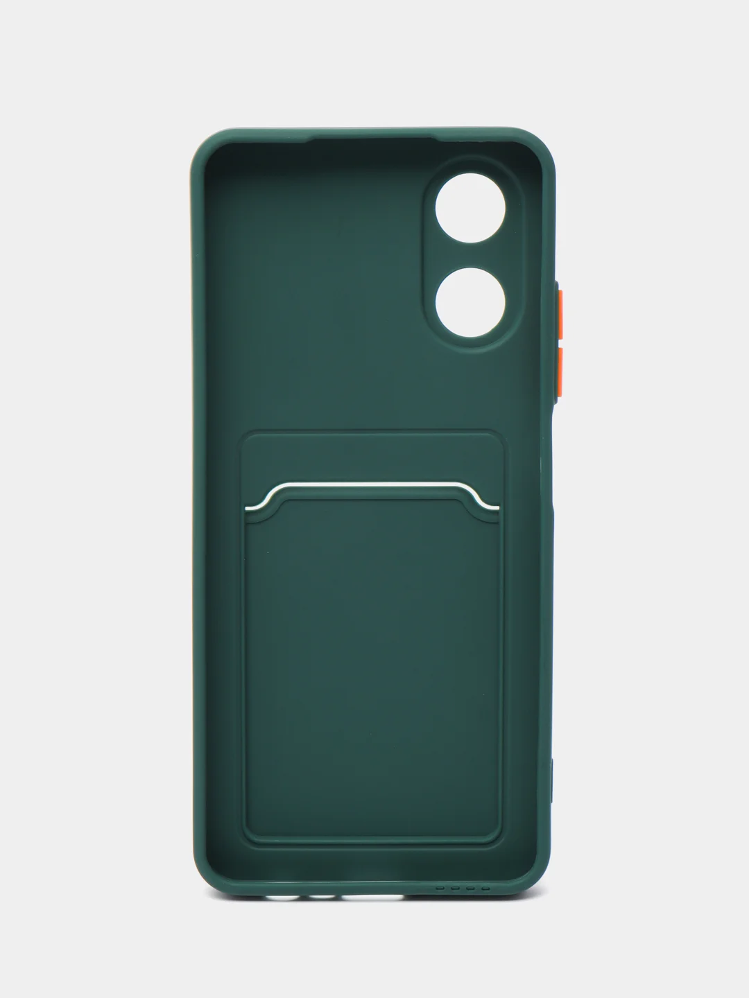 Тёмно-зелёный чехол для Oppo A17 / A17K, Оппо А17 / 17К, силиконовый