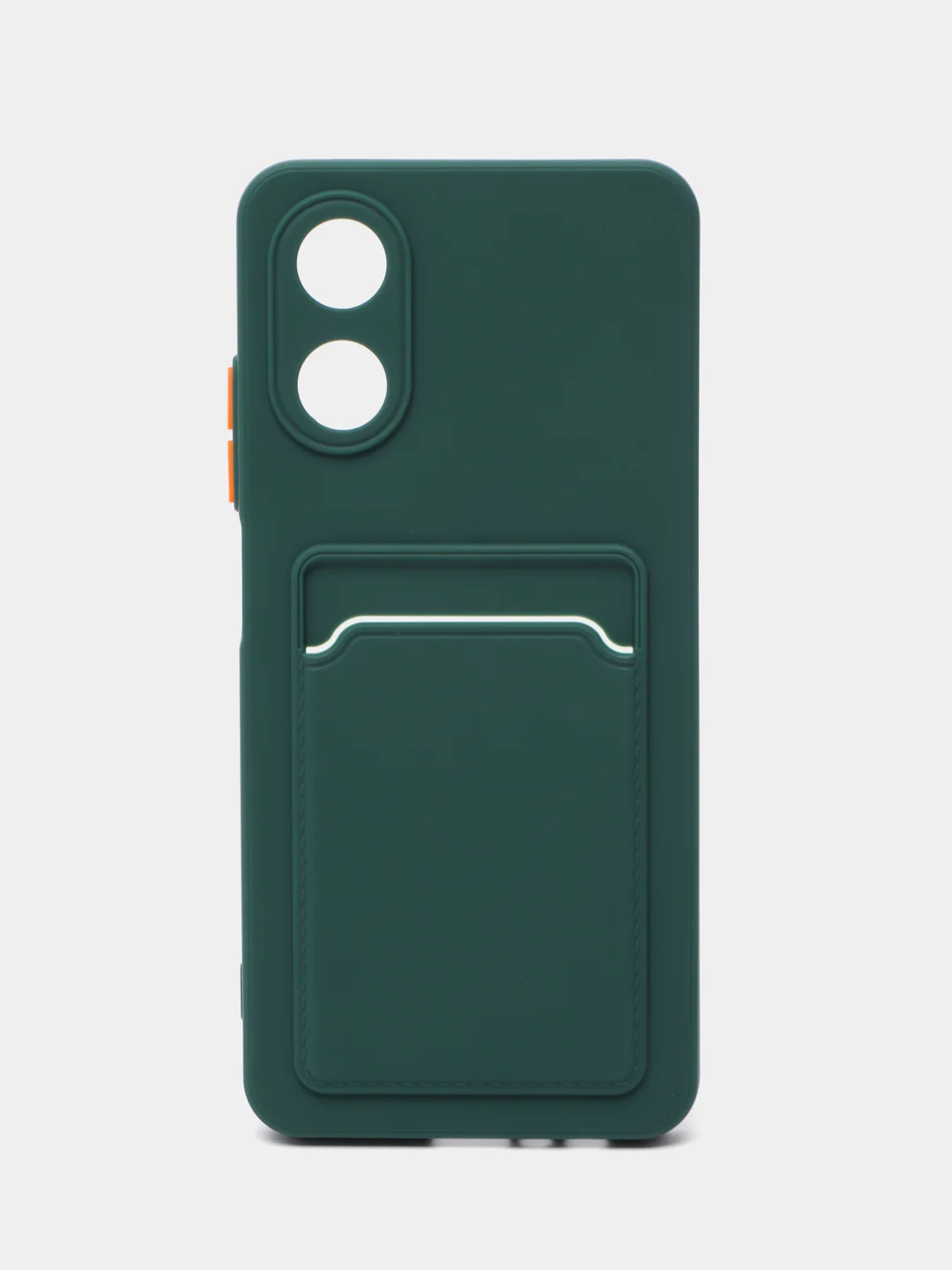 Тёмно-зелёный чехол для Oppo A17 / A17K, Оппо А17 / 17К, силиконовый