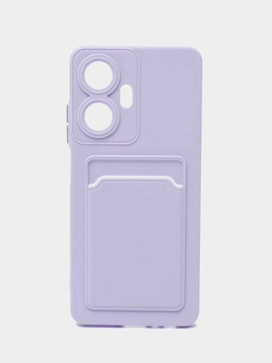 Лавандовый силиконовый чехол для Realme C55 4G, Реалми С55 4 Джи, c отсеком для карт