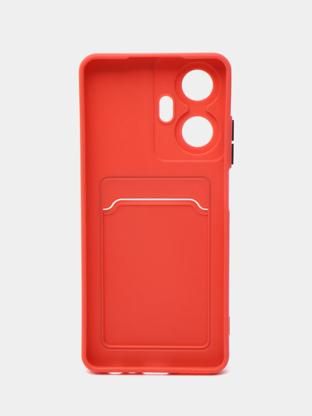 Коралловый силиконовый чехол для Realme C55 4G, Реалми С55 4 Джи, c отсеком для карт