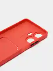 Коралловый силиконовый чехол для Realme C55 4G, Реалми С55 4 Джи, c отсеком для карт