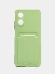 Зеленый чехол для Oppo A17 / A17K, Оппо А17 / 17К, силиконовый