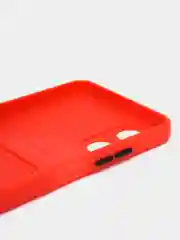 Красный чехол для Oppo A17 / A17K, Оппо А17 / 17К, силиконовый