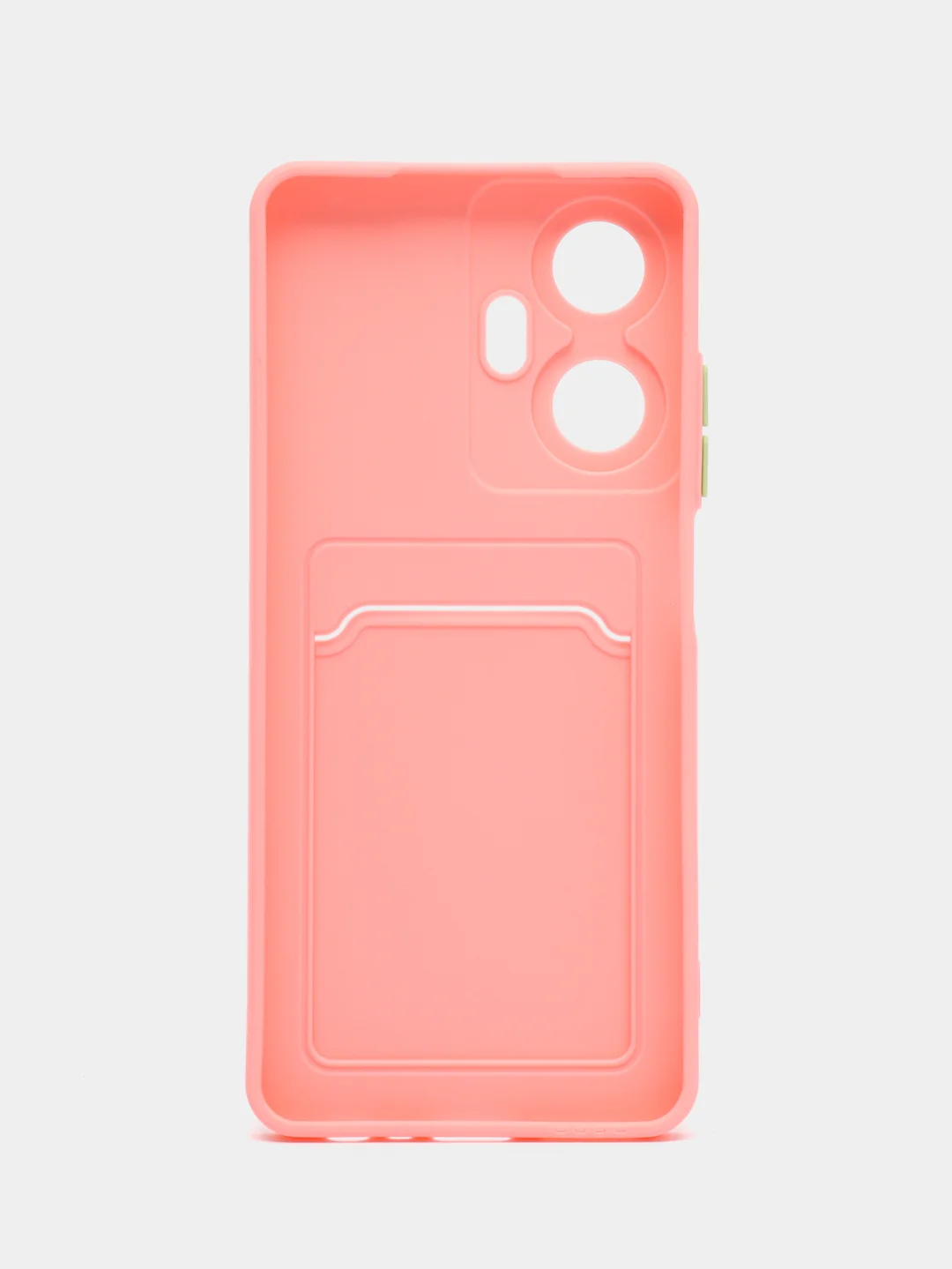 Пудровый силиконовый чехол для Realme C55 4G, Реалми С55 4 Джи, c отсеком для карт