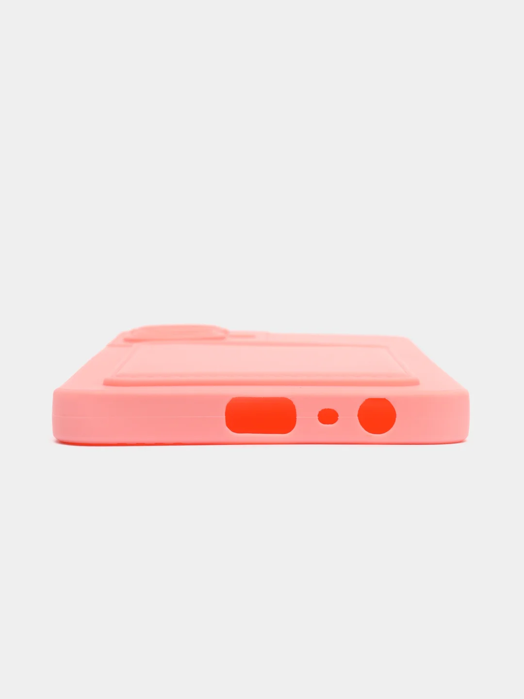 Пудровый силиконовый чехол для Realme C55 4G, Реалми С55 4 Джи, c отсеком для карт