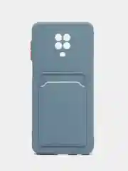 Синий меланж силиконовый чехол для Xiaomi Redmi Note 9S, Note 9 Pro, Note 9 Pro Max (Рэдми Нот 9с)