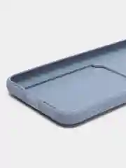 Синий меланж силиконовый чехол для Xiaomi Redmi Note 7 (Сяоми Нот 7), с карманом для карт