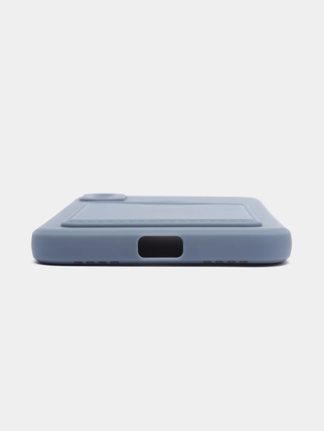 Синий меланж силиконовый чехол для Xiaomi Redmi Note 7 (Сяоми Нот 7), с карманом для карт