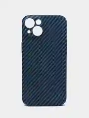Темно-синий чехол для iPhone 16, 16 Pro, 16 Pro Max, 15 pro, 15, 14, 14 Pro, 14 Pro Max Карбон Айфон