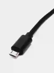 Черный переходник с Micro на USB, с проводом ОТГ, адаптер OTG