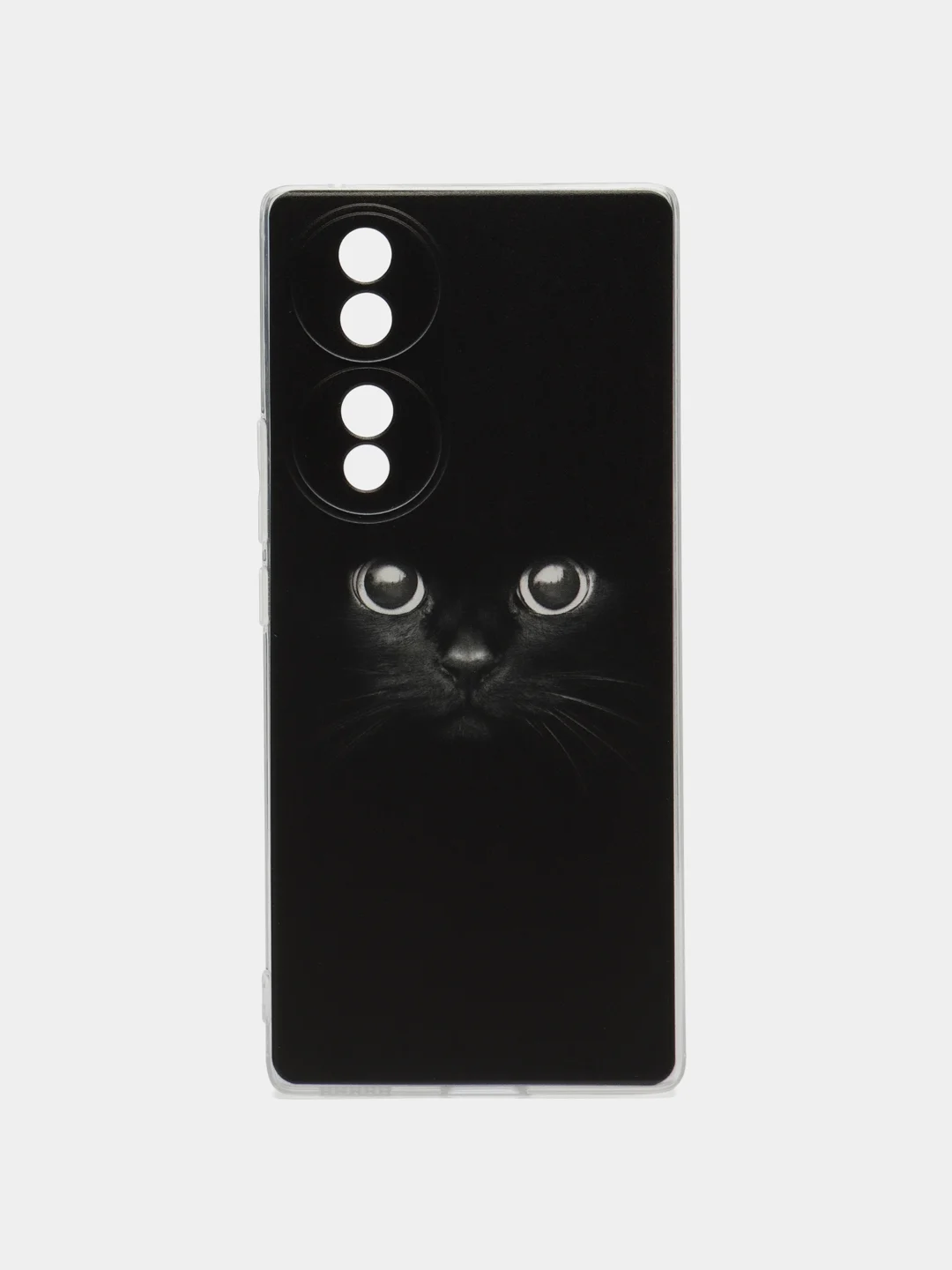 Шоколадный силиконовый чехол на Honor 70 / Хонор 70 прозрачный, с рисунком, защита камеры