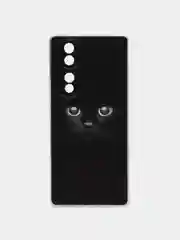 Шоколадный силиконовый чехол на Honor 70 / Хонор 70 прозрачный, с рисунком, защита камеры