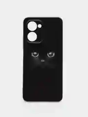 Шоколадный силиконовый чехол на Realme C33 / Реалми С33 прозрачный, с рисунком, защита камеры