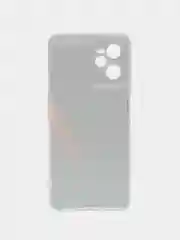 Красный силиконовый чехол на Realme C35 / Реалми С35 прозрачный, с рисунком, защита камеры