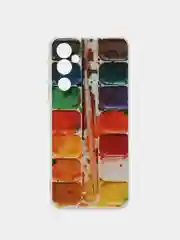 Бордовый чехол на Tecno Pova Neo 2 / Текно Пова Нео 2 прозрачный, с рисунком, защита камеры