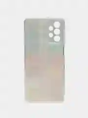 Бордовый чехол силиконовый на Samsung Galaxy A23 / Самсунг А23 прозрачный с рисунком, защита камеры