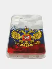 Синий чехол на Tecno Pova Neo 2 / Текно Пова Нео 2 прозрачный, с рисунком, защита камеры