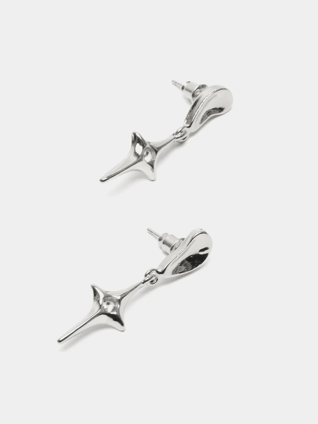 Серебряный серьги оригинальные длинные, разные дизайны