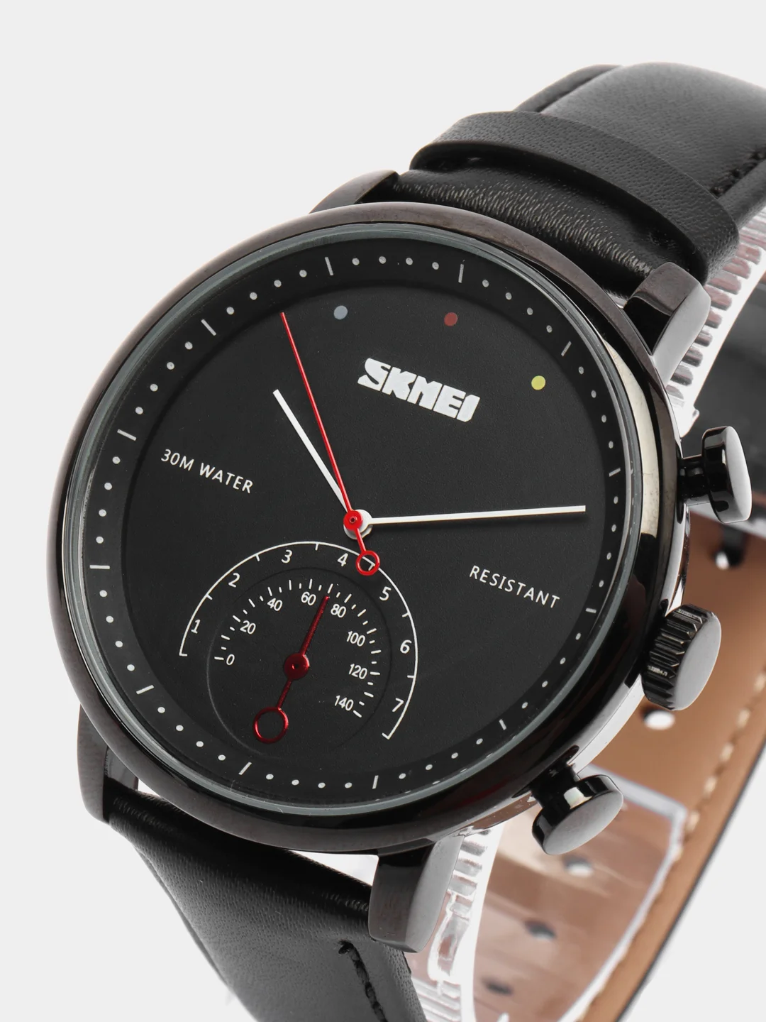 Серебряный мужские наручные часы Skmei 1399L в подарочной упаковке