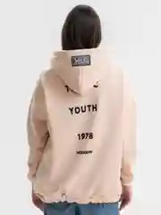 Бежевый зип худи