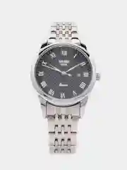 Голубой женские наручные часы Skmei 9058CS-L с металлическим браслетом и календарем
