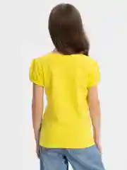 Желтый футболка для девочек / фуфайка для девочки