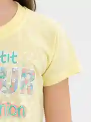 Лимонный футболка для девочек / фуфайка для девочки