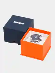 Голубой мужские наручные часы Skmei 9058CS-G с календарем в подарочной упаковке
