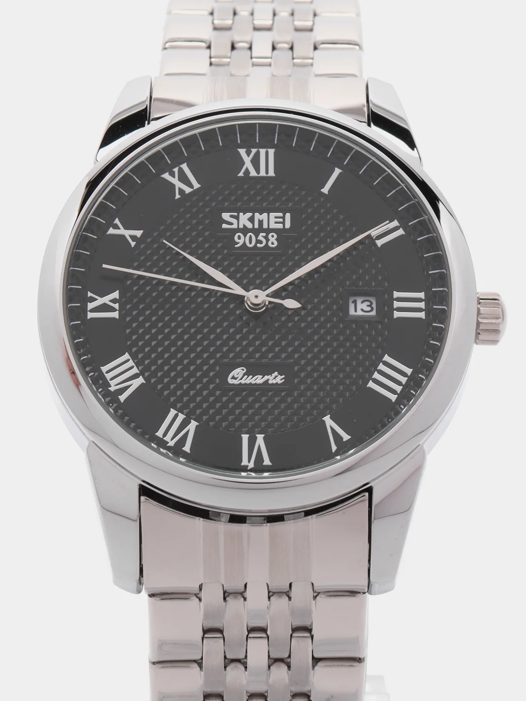 Черный мужские наручные часы Skmei 9058CS-G с календарем в подарочной упаковке