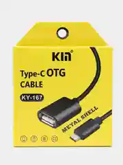Черный otg-адаптер (переходник) KY-167 для смартфона, планшета, ноутбука, Type-C