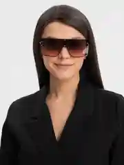 Пурпурный солнцезащитные очки, большая оправа