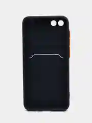 Морской силиконовый чехол для Honor 7A / 7А Prime / Хонор 7S / Huawei Y5 2018 / Y5 Lite, с карманом для карт, прозрачный