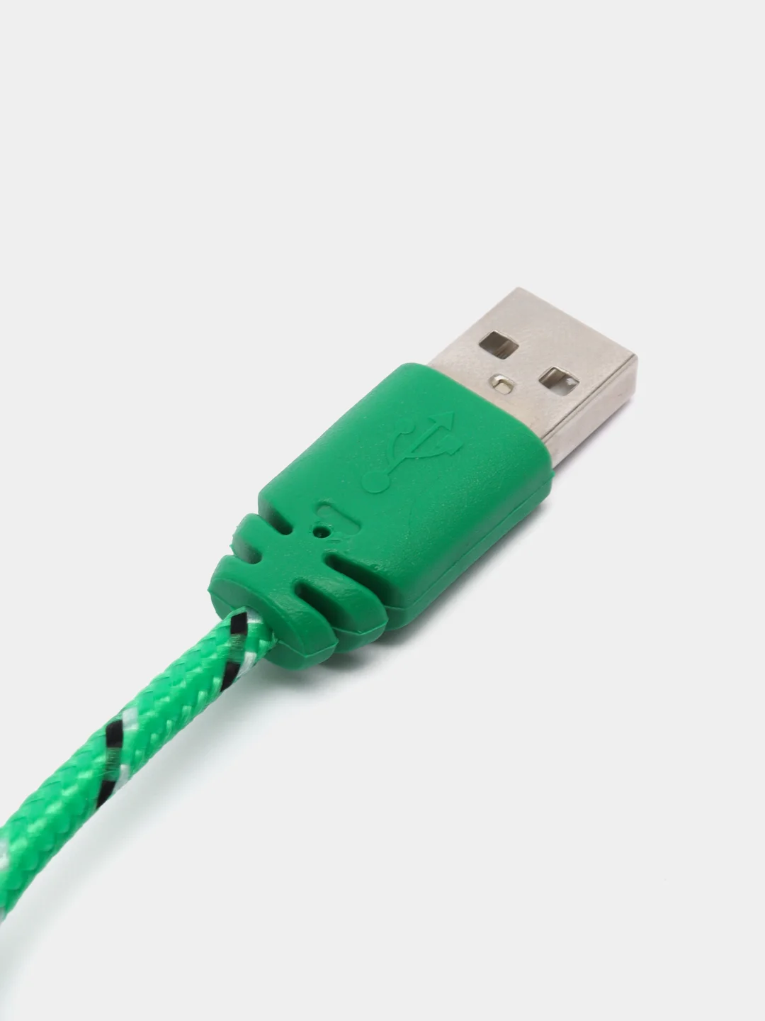 Белый кабель Micro USB в оплетке