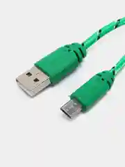 Белый кабель Micro USB в оплетке