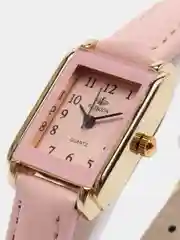 Розовый женские кварцевые часы