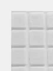 Белый подпятник самоклеящийся 20x20мм, фетр H - 3.5мм, 25 шт