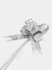 Серебряный бант-бабочка, набор из 2 штук, ширина 1,8 см, диаметр 8 см, 3 цвета на выбор
