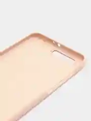 Бежевый силиконовый матовый чехол Honor 9