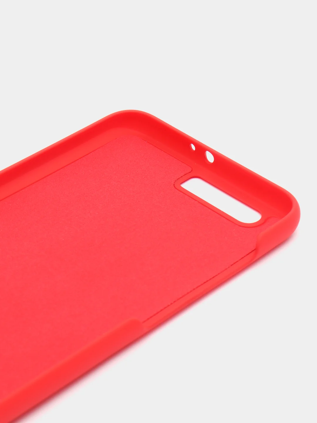 Красный силиконовый матовый чехол Honor 9