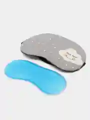 Серый маска для сна с охлаждающим гелем / Маска для путешествий / Маска для перелетов