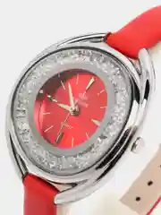 Красный женские кварцевые наручные часы