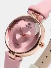Розовый женские кварцевые часы