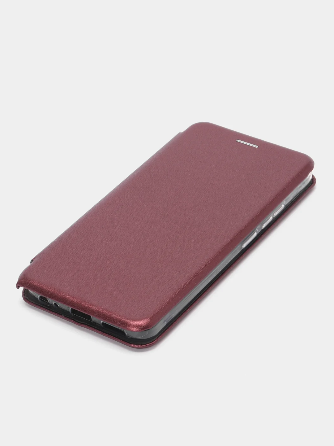 Багровый чехол-книжка для Tecno Spark Go 2023 / Infinix Smart 7 / Smart 7 Plus / Tecno Pop 7 Pro